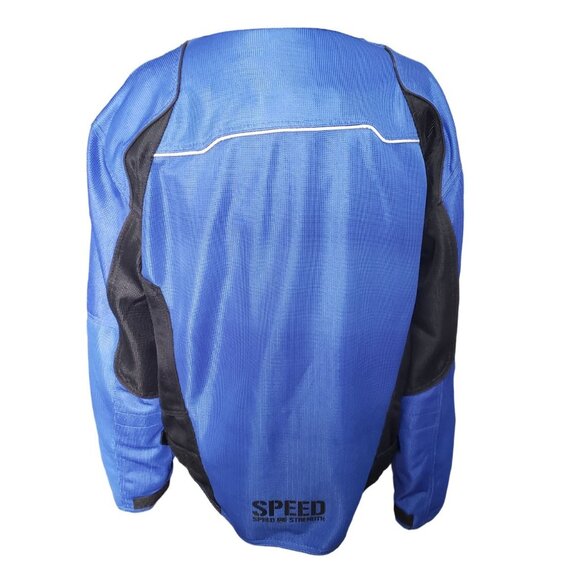 Speed and Strength Racing Jacket Men's Large Blue Under Radar Mesh Padded - Picture 4 of 10